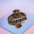 Cloud hårklemme i Tiger Brun