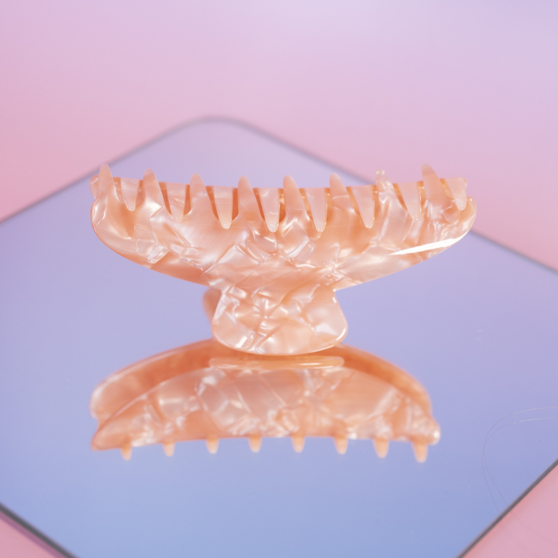 Cloud hårklemme i Pearl Peach
