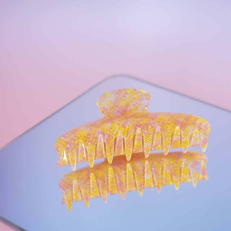 Cloud hårklemme i Glow pink