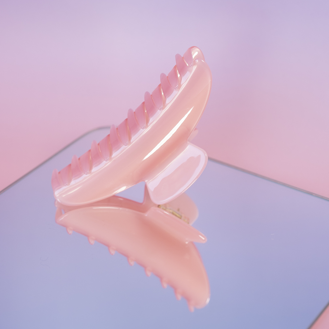 Cloud hårklemme i Plain Rosa