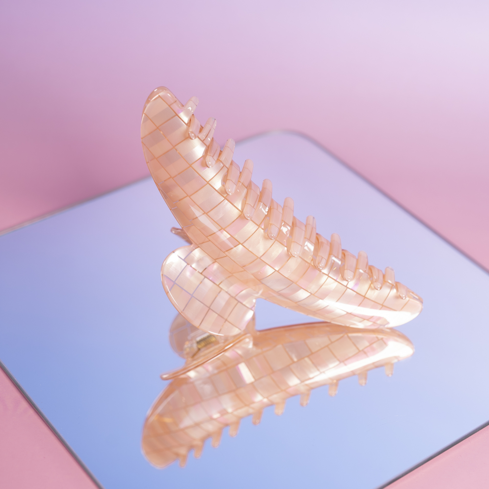 Giga Cloud hårklemme i Harlequin Rosa fra le mosch 