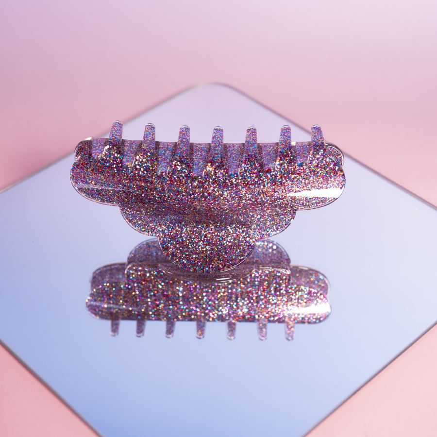 Mega Heaven hårklemme i Glitter multi