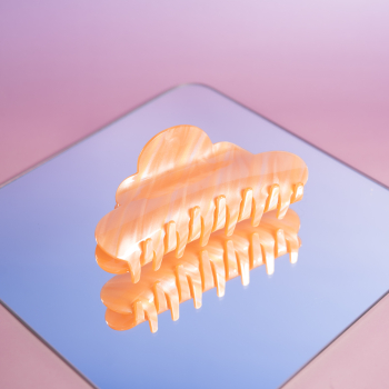 Mega Heaven hårklemme i Rainbow Peach