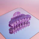 Mega Heaven hårklemme i Rainbow Lilla Mega Heaven hårklemme i Rainbow Lilla