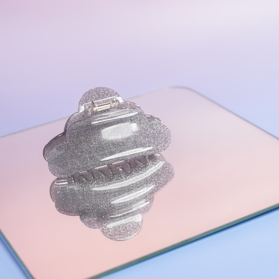 Heaven hårklemme i Glitter Grå