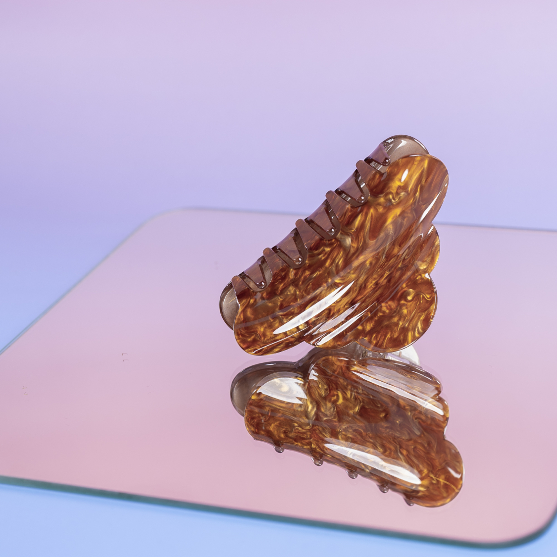 Heaven hårklemme i Lys Marmor Brun