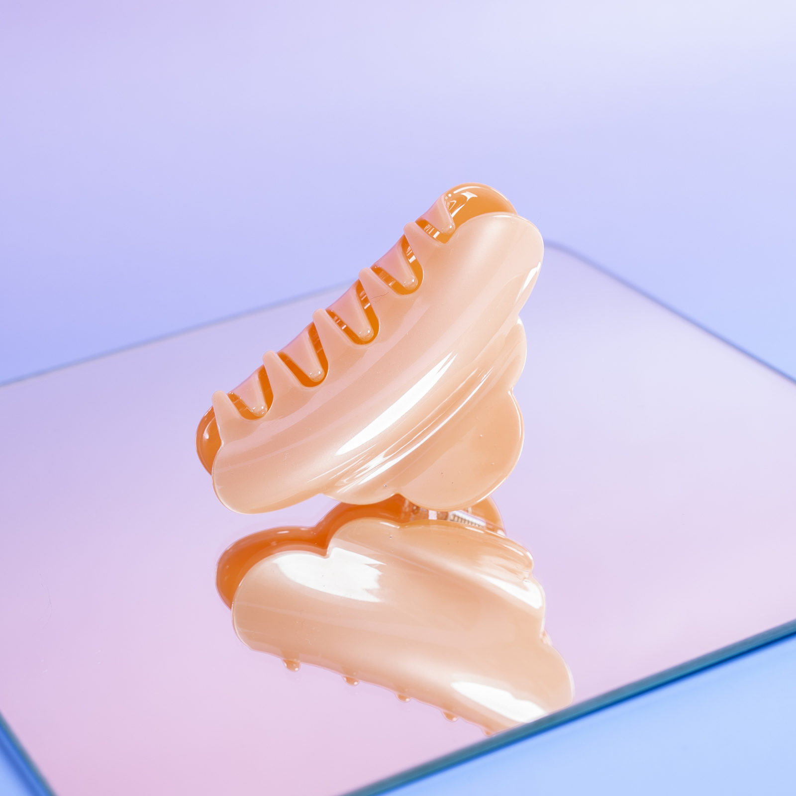 Heaven hårklemme i Plain Peach