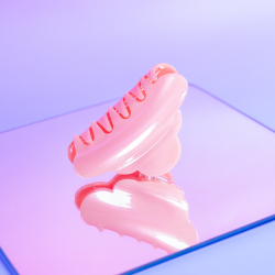 Heaven hårklemme i Plain Rosa