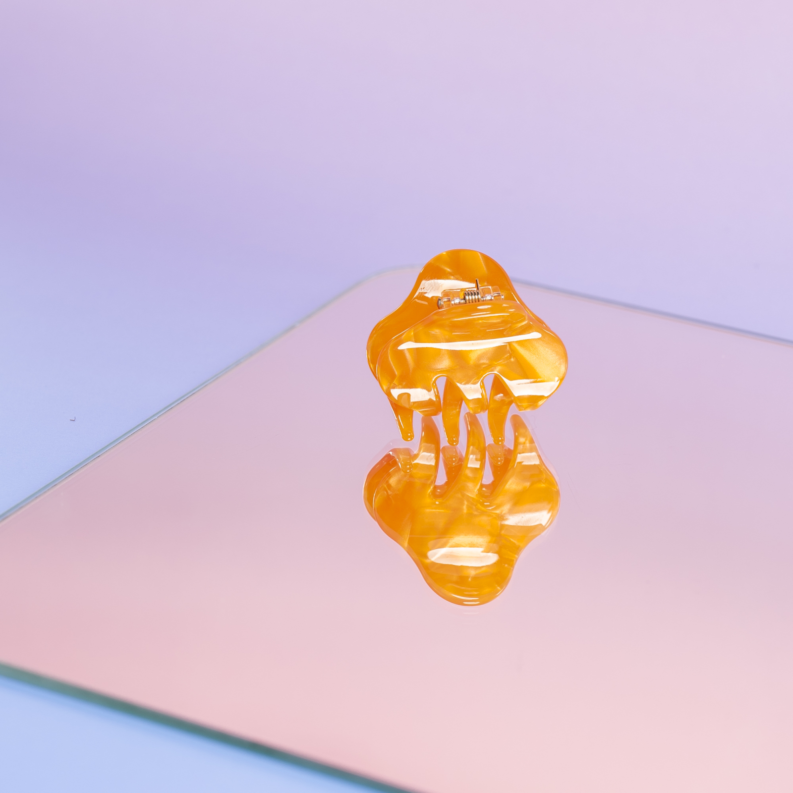 Melanie Hårklemme i Pearl Orange