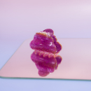 Mini Heaven hårklemme i Glitter Pink