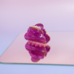 Mini Heaven hårklemme i Glitter Pink