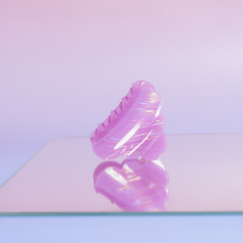 Mini Heaven hårklemme i Metallic Strib Lilla