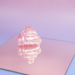 Mini Heaven hårklemme i Pearl Rosa