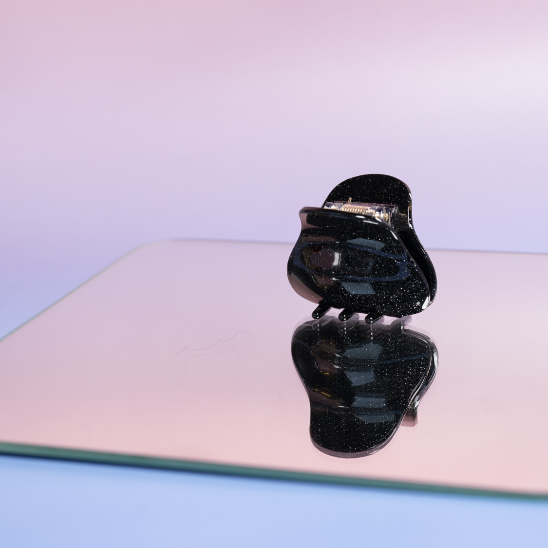 Sunny Hårklemme i Glitter sort