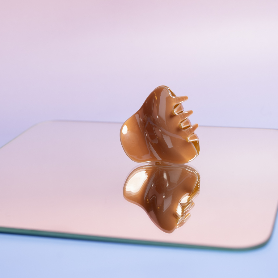 Sunny Hårklemme i Plain Brun