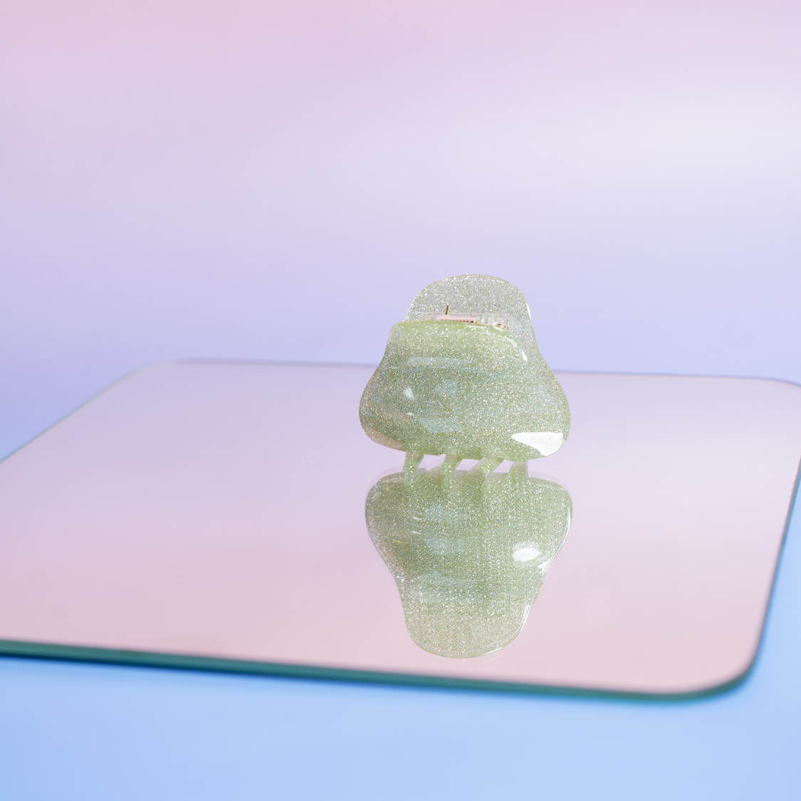 Sunny Hårklemme i Glitter Mint