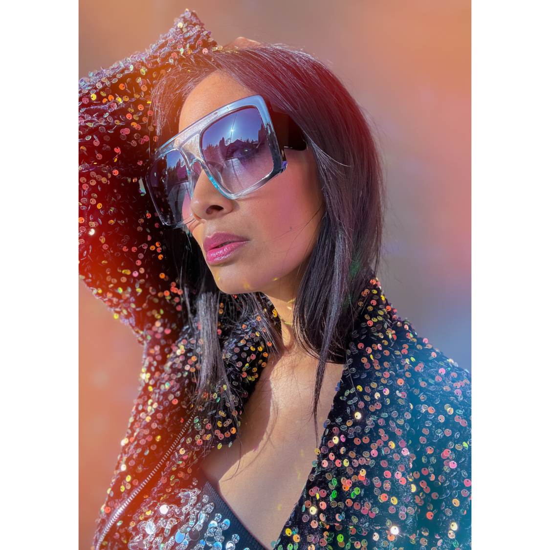 Thelma solbriller i Sort og Blå fra LÉ MOSCH