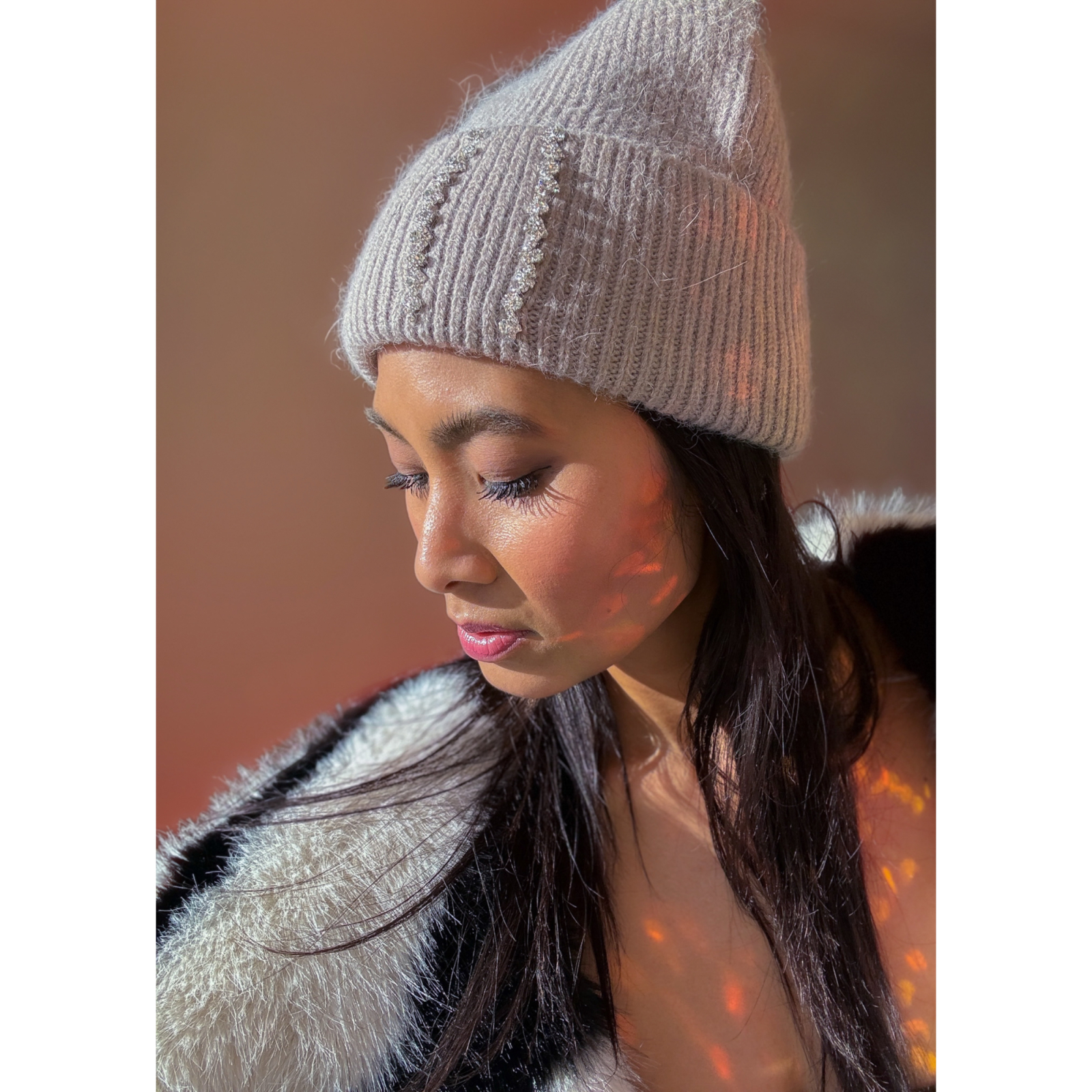 Gaby Beanie med similisten Nougat fra le mosch