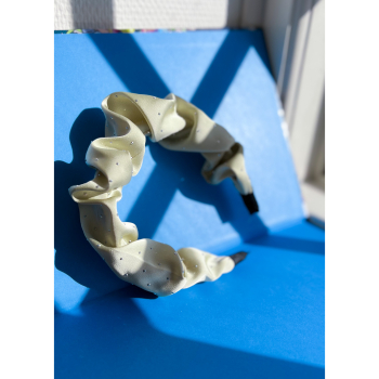 Dasha Hårbøjle i Lysegrøn fra LÉ MOSCH, fin og fyldig hårbøjle, sommerhårbøjle, 