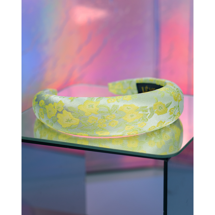 Yuku hårbøjle i Gul Lime fra le mosch