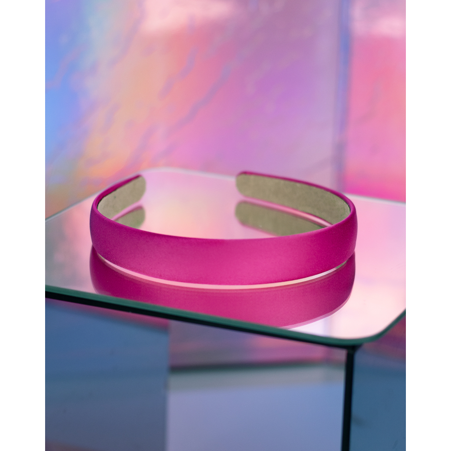 Myl hårbøjle i Pink 2 cm fra le mosch