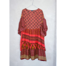 Alpana kjole no 104 fra LÉ MOSCH, farverig oversize kjole, unika kjole af genbrugsmaterialer,  Alpana kjole no 104 fra LÉ MOSCH, farverig oversize kjole, unika kjole af genbrugsmaterialer,