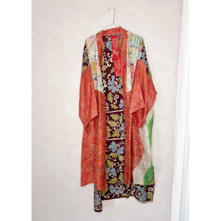 Minju Silkemix kimono no 1134 fra LÉ MOSCH, skøn unik og let kimono, super anvendelig kimono,