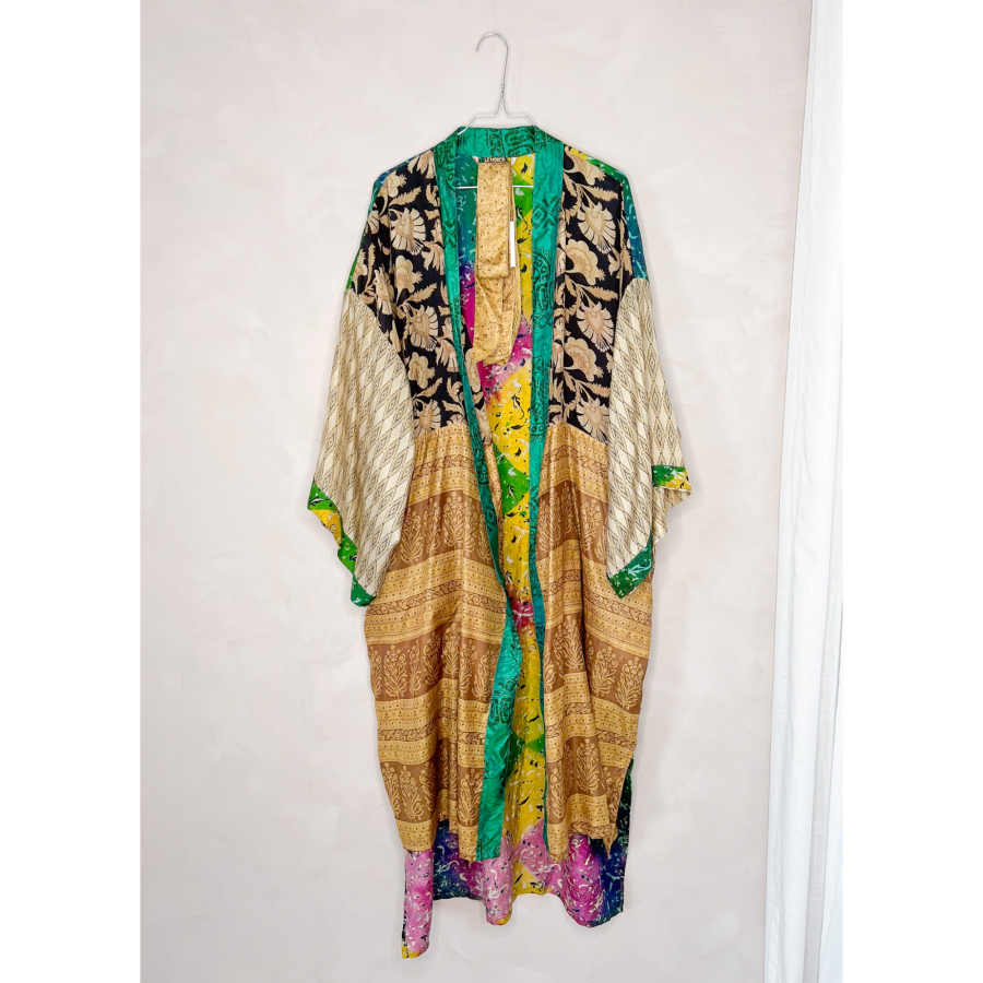Minju Silkemix kimono no 1140 fra LÉ MOSCH, skøn unik og let kimono, super anvendelig kimono,
