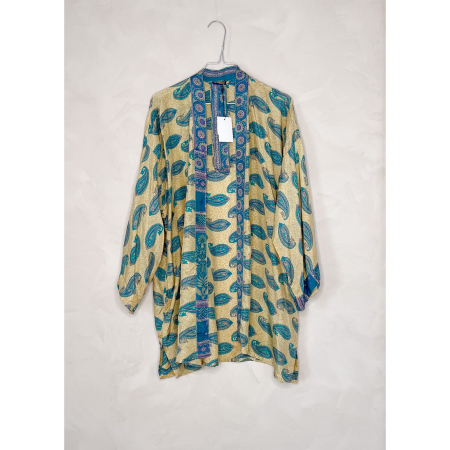 Monya Silkemix kimono no 1495 fra LÉ MOSCH, kort let kimono, elegant og super anvendelig kort kimono,