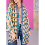 Monya Silkemix kimono no 1495 fra LÉ MOSCH, kort let kimono, elegant og super anvendelig kort kimono,