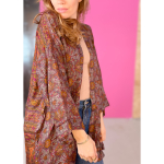 Monya Silkemix kimono no 1503 fra LÉ MOSCH, kort let kimono, elegant og super anvendelig kort kimono,