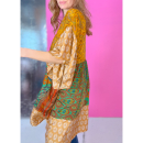 Alpana kjole no 88 fra LÉ MOSCH, farverig oversize kjole, unika kjole af genbrugsmaterialer, Alpana kjole no 88 fra LÉ MOSCH, farverig oversize kjole, unika kjole af genbrugsmaterialer,