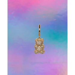 Ava Charm Glitter Bamse fra LÉ MOSCH, sød lille charm til dine sko, charm til halskæder og armbånd, 