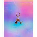 Ava Charm Rødvin fra LÉ MOSCH, sød lille charm til dine sko, charm til halskæder og armbånd, 