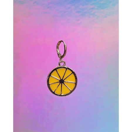 Ava Charm Citronskive fra LÉ MOSCH, sød charm til dine sko, charm til halskæder og armbånd,