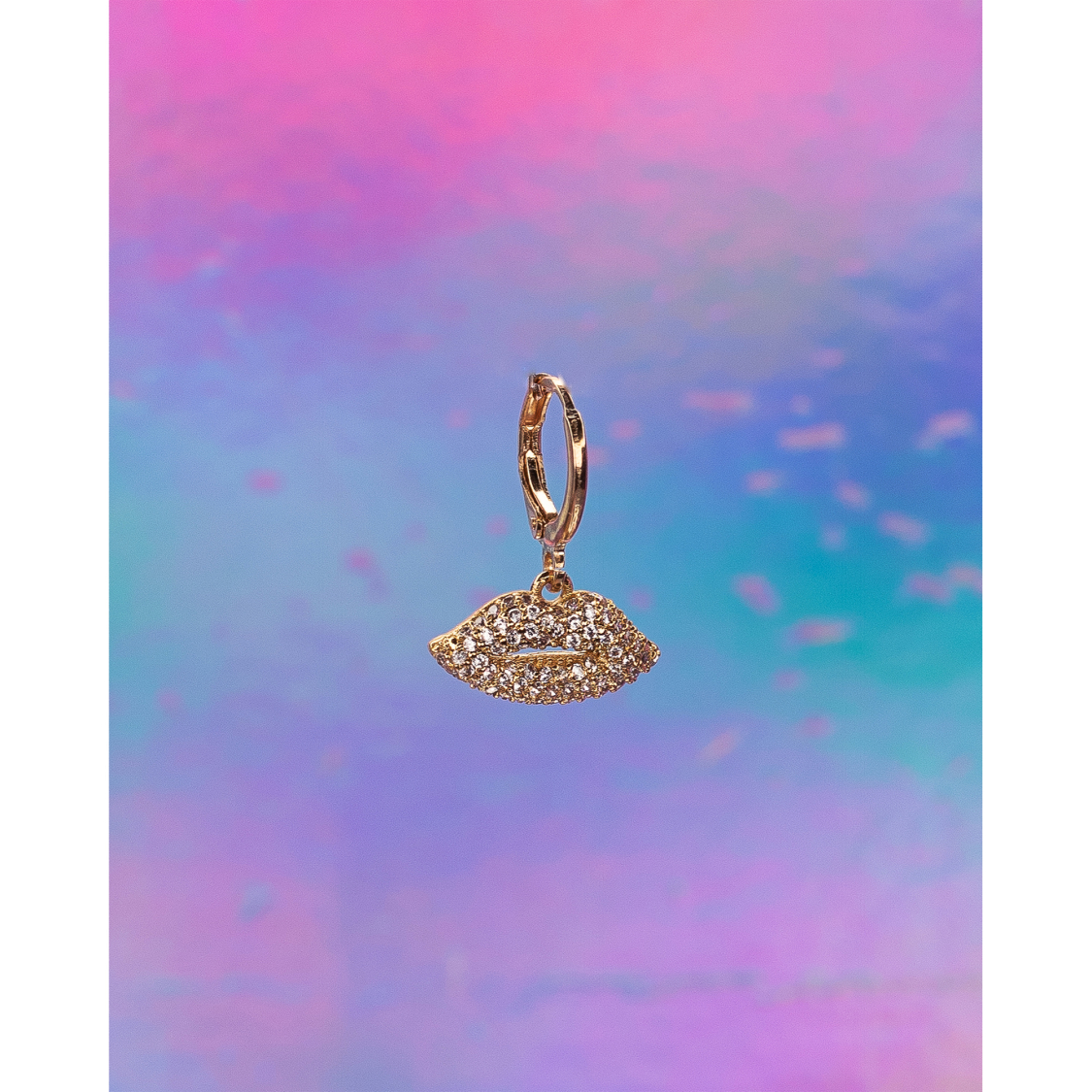 Ava Charm Hvid Mini Mund fra LÉ MOSCH, sød lille charm til dine sko, charm til halskæder og armbånd, 