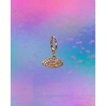 Ava Charm Hvid Mini Mund fra LÉ MOSCH, sød lille charm til dine sko, charm til halskæder og armbånd, 