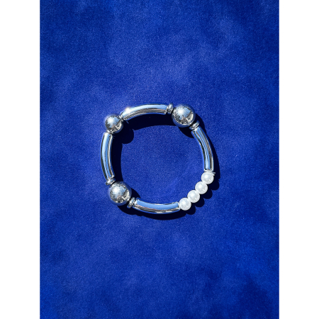 Maggie armbånd no 4 i forsølvet fra le mosch