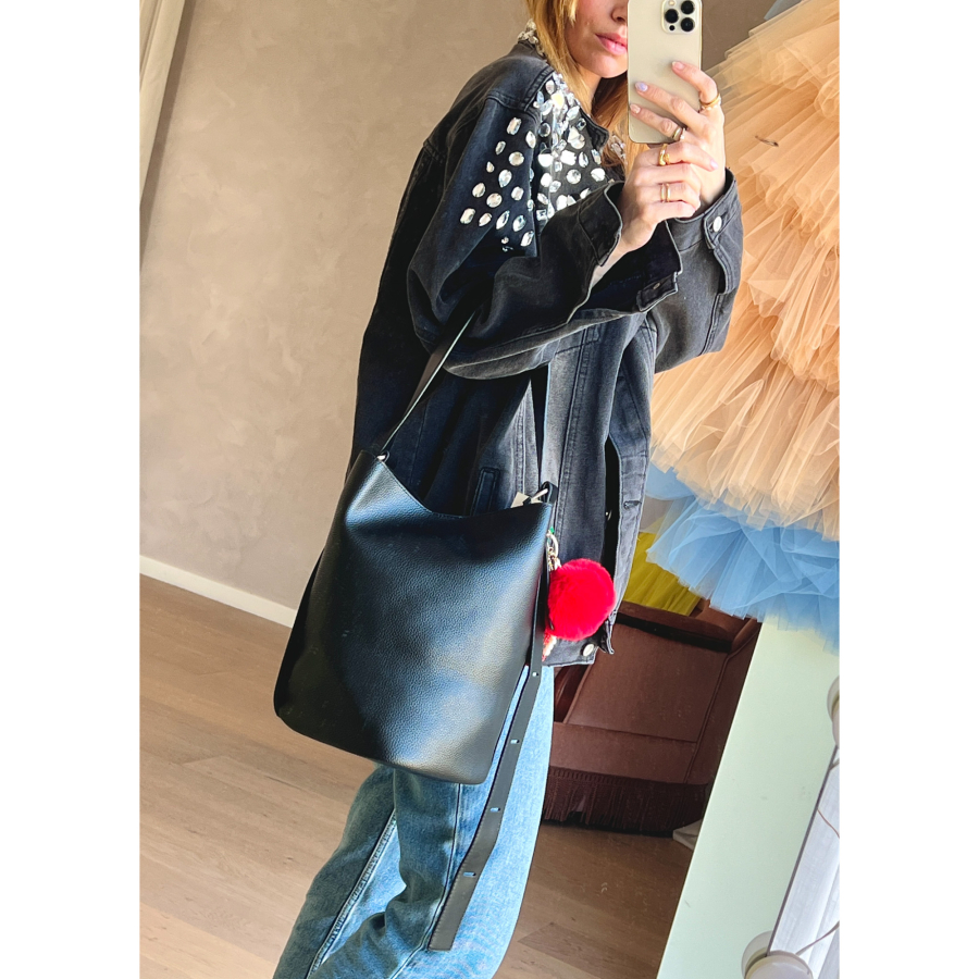 Herla Bucket Taske i Faux Suede fra LÉ MOSCH