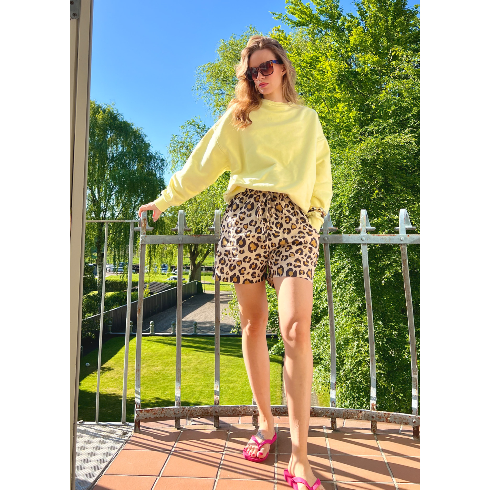 Shorts med leopardprint fra LÈ MOSCH