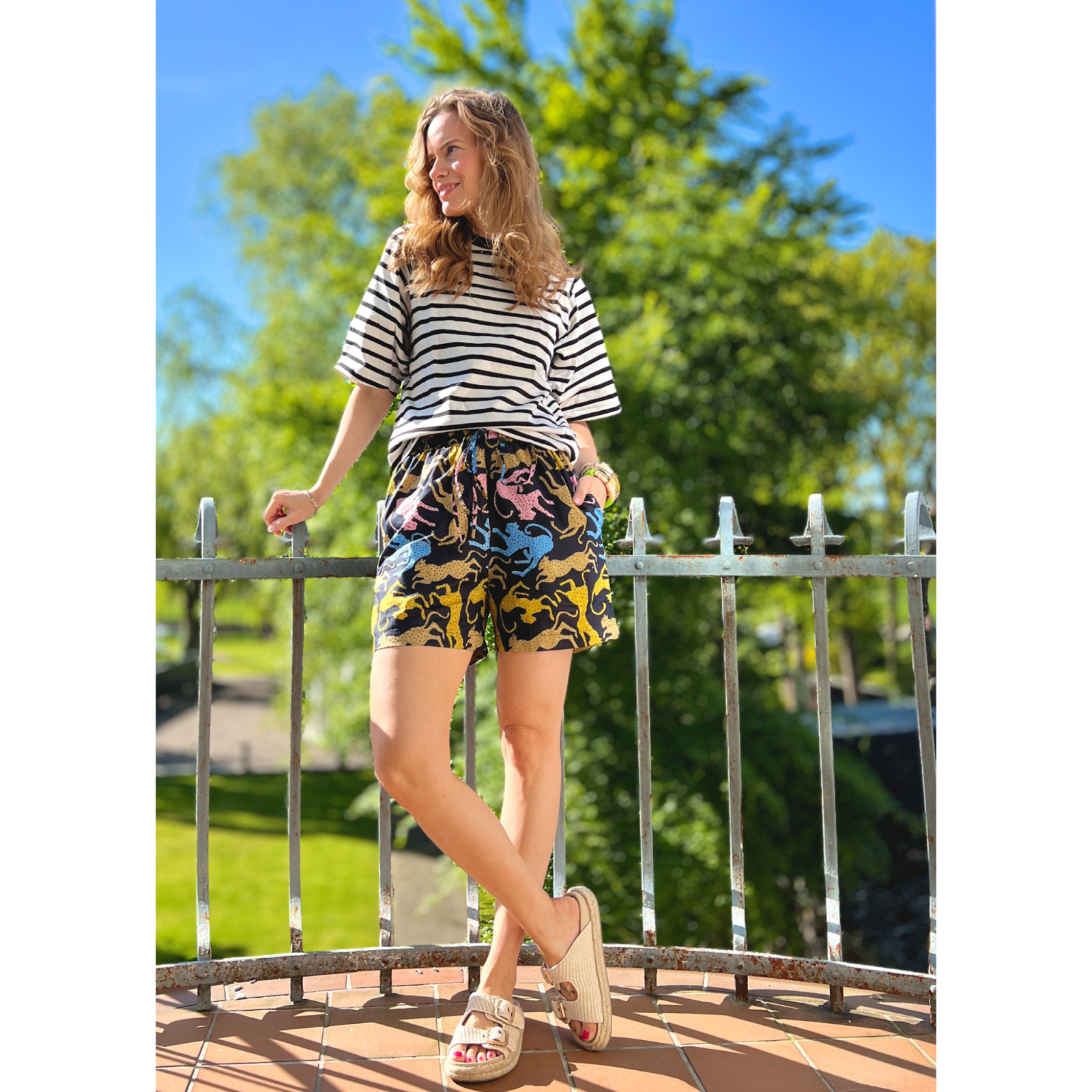 Lester Shorts med Leoparder - Sort fra LÈ MOSCH
