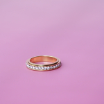 Tilo anti stress ring i forgyldt 2.0 fra LÉ MOSCH, bevægelig ring, beroligende ring, adhd ring,