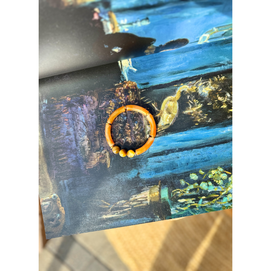 Maggie armbånd no 17 fra LÉ MOSCH, smukt boheme armbånd, 