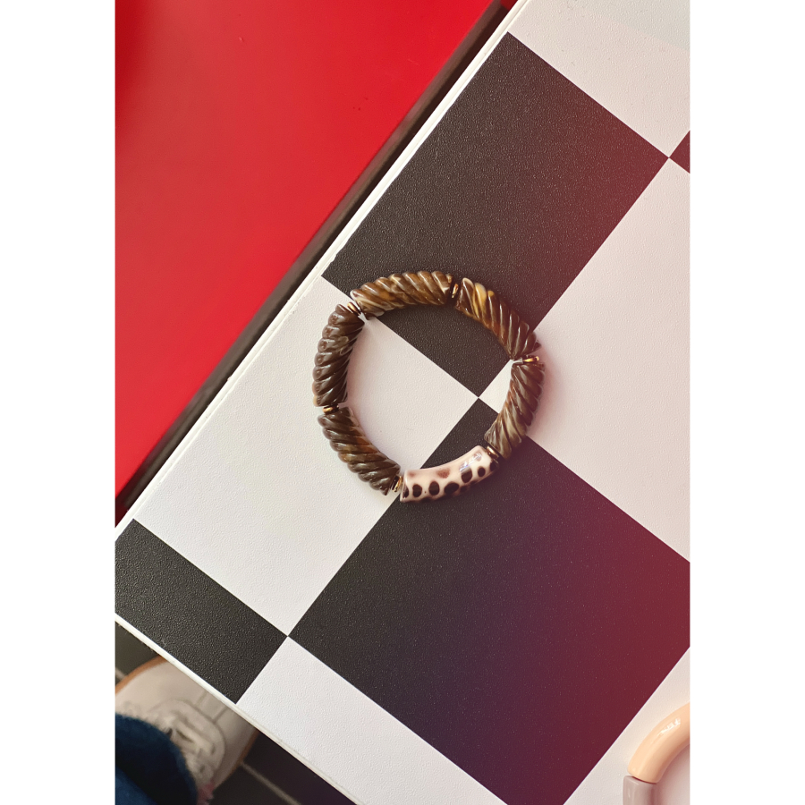 Maggie armbånd no 37 fra LÉ MOSCH, smukt boheme armbånd, unikt armbånd,