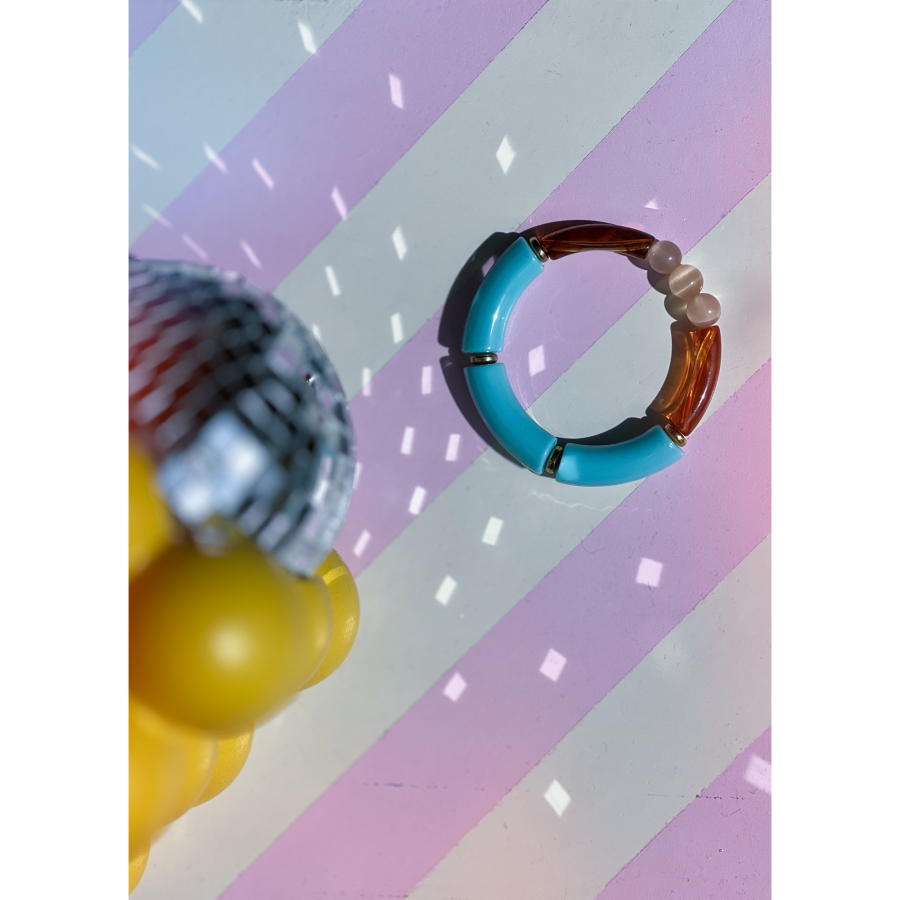 Maggie armbånd no 49 fra LÉ MOSCH, smukt boheme armbånd, dekorativt armbånd