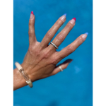 Sculabia anti stress ring i forsølvet fra le mosch