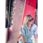 Amelia solbriller i Nude med brunt glas fra LÉ MOSCH, store cool solbriller, smukke solbriller i en smuk farveskala,