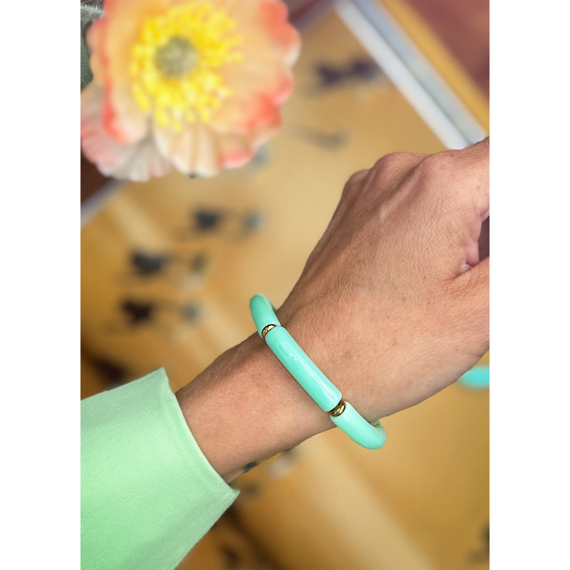 Martha armbånd i Mint fra le mosch