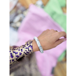 Margrethe armbånd i Hvid Marmor 10mm fra le mosch