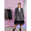 Vintage Vibes 022 fra LÉ MOSCH, customized blazer jakke, oversize blazer jakke med tyl, Vintage Vibes 022 fra LÉ MOSCH, customized blazer jakke, oversize blazer jakke med tyl,